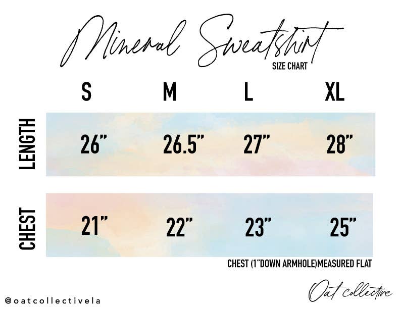 SMALL TOWN GIRL Mineral Graphic Sweatshirt