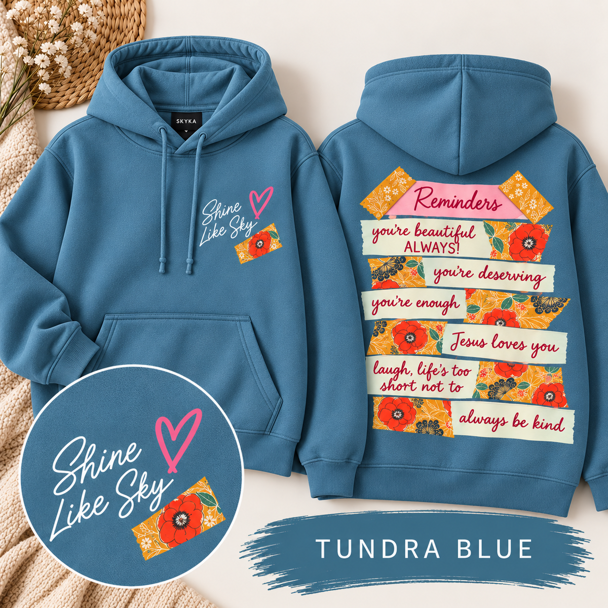 Shine Like Sky “Reminders” Hoodie | Adult | PREORDER