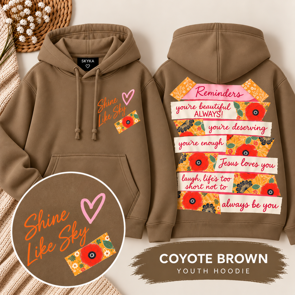 YOUTH Shine Like Sky “Reminders” Hoodie | PREORDER