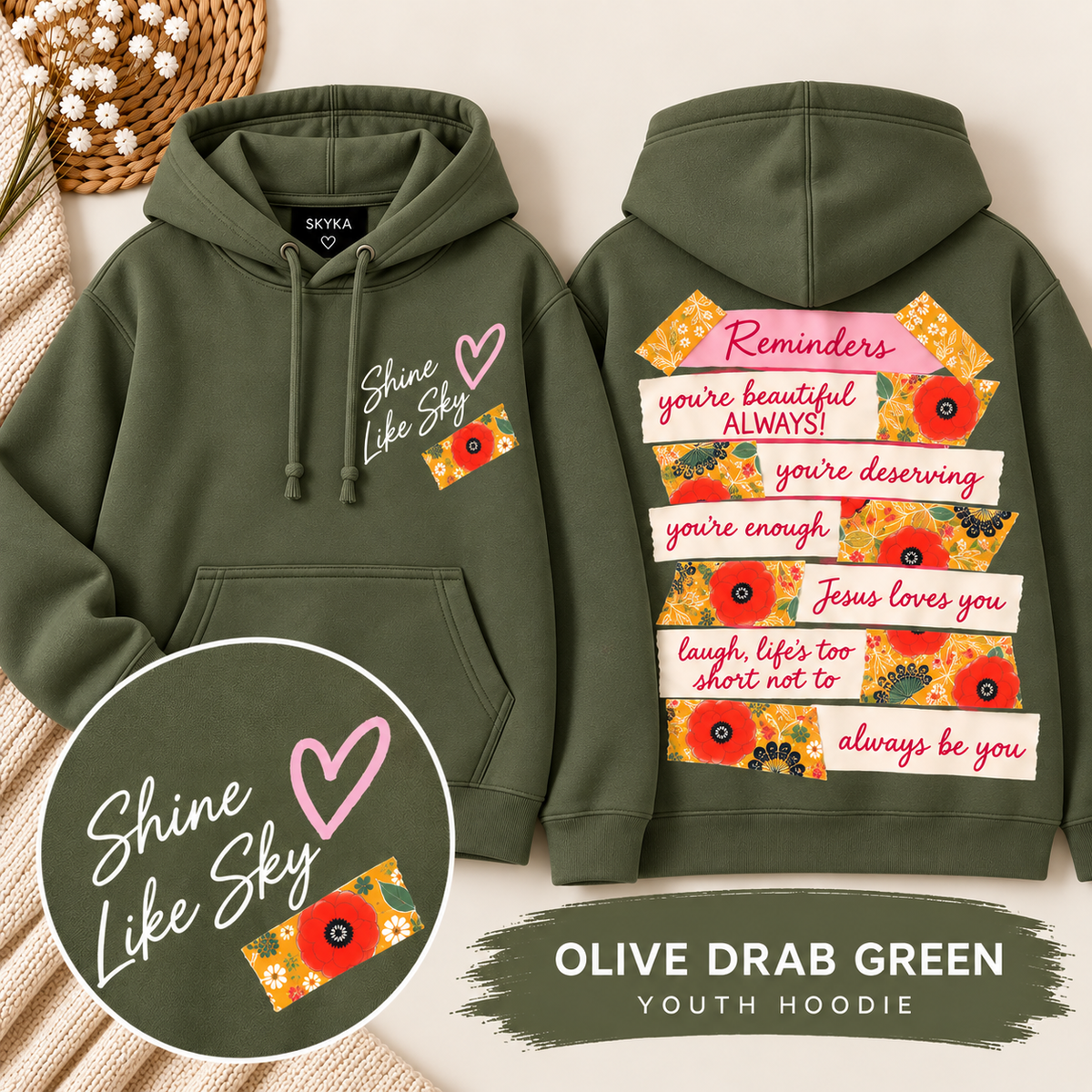 YOUTH Shine Like Sky “Reminders” Hoodie | PREORDER