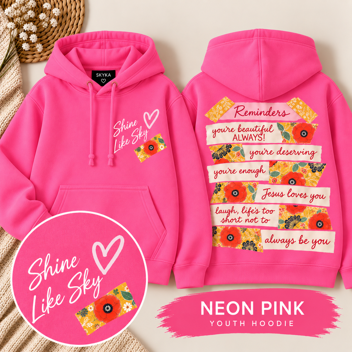 YOUTH Shine Like Sky “Reminders” Hoodie | PREORDER