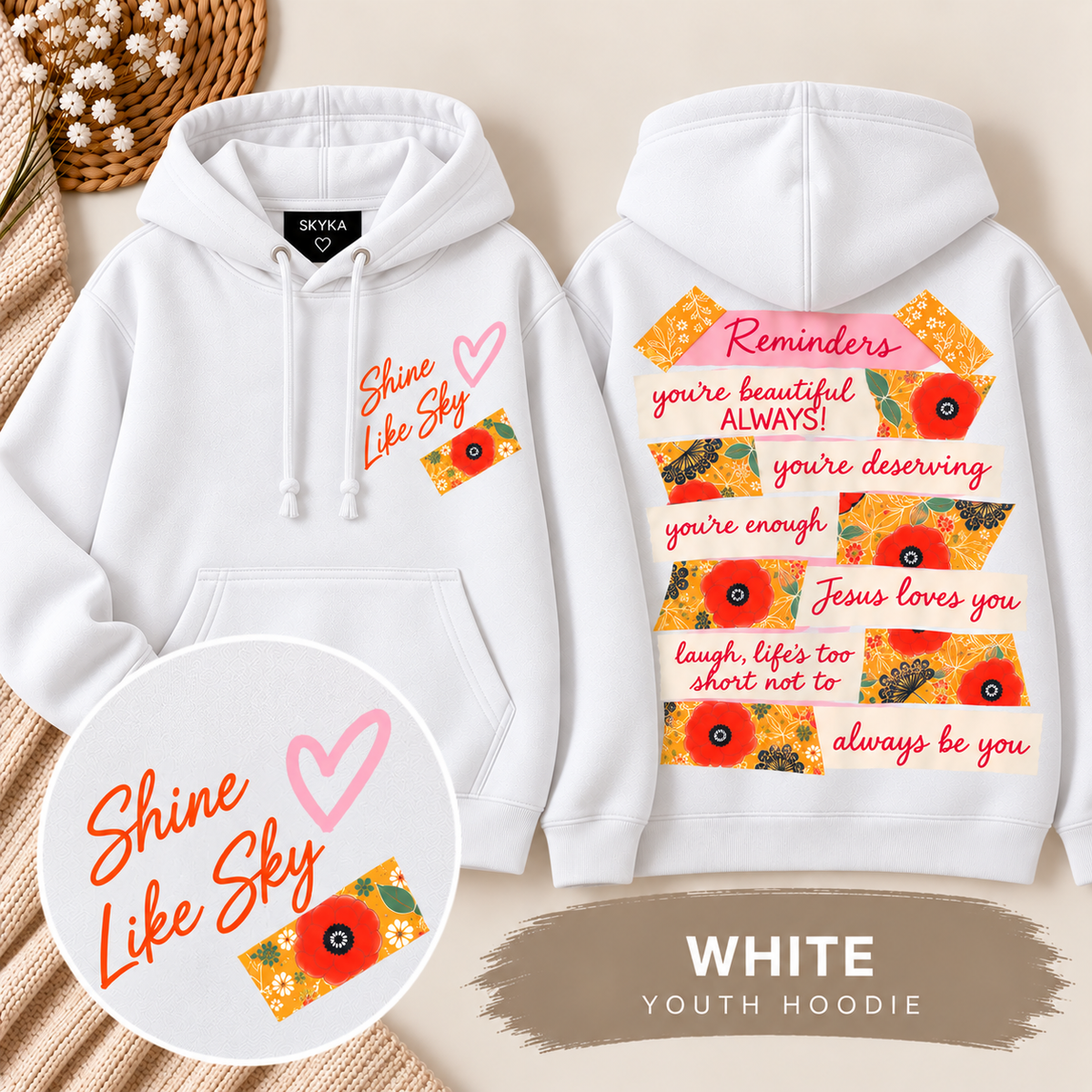 YOUTH Shine Like Sky “Reminders” Hoodie | PREORDER