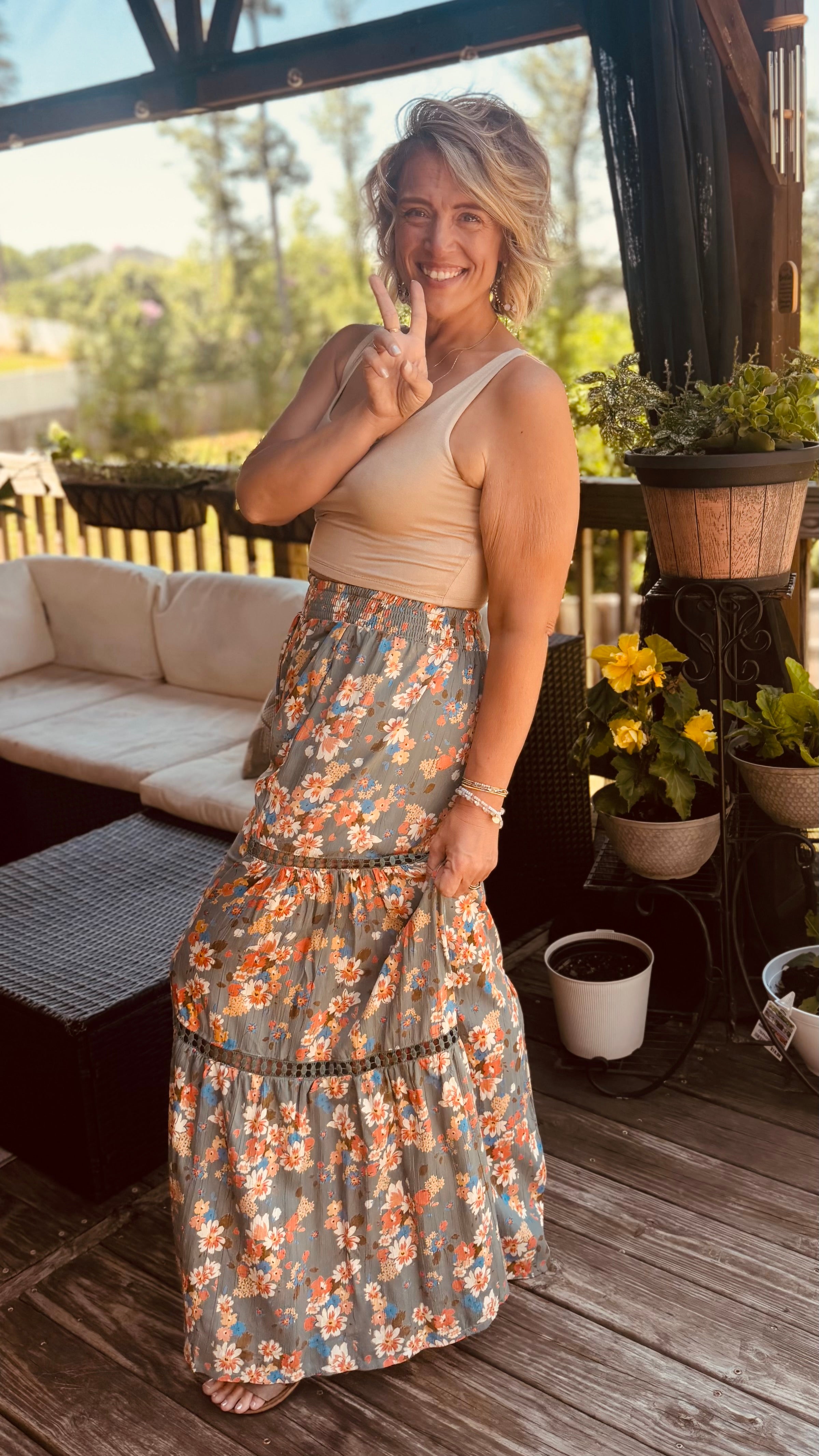 Petals In Motion Palazzo Pants