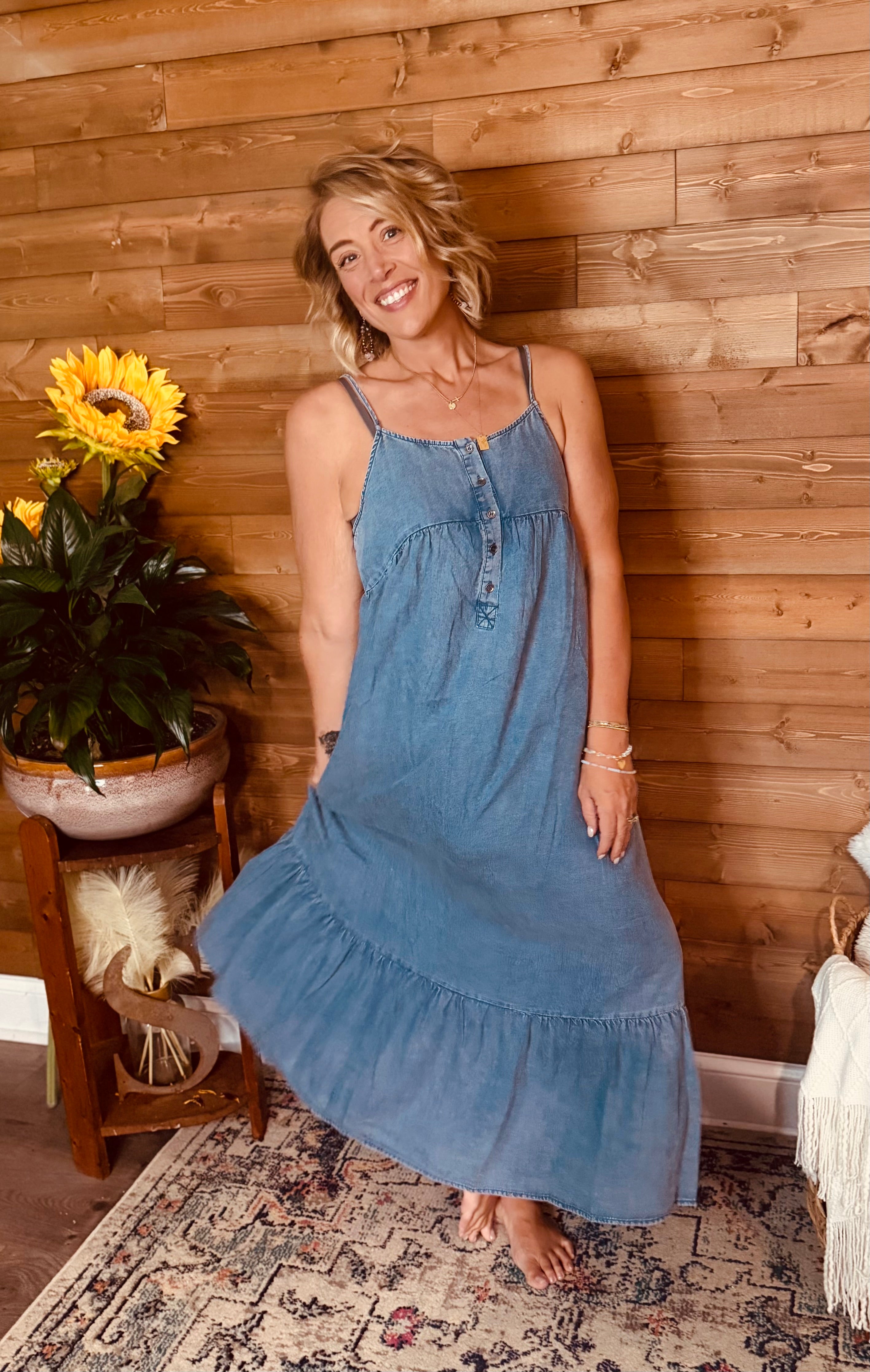 Blue Skies Maxi Dress