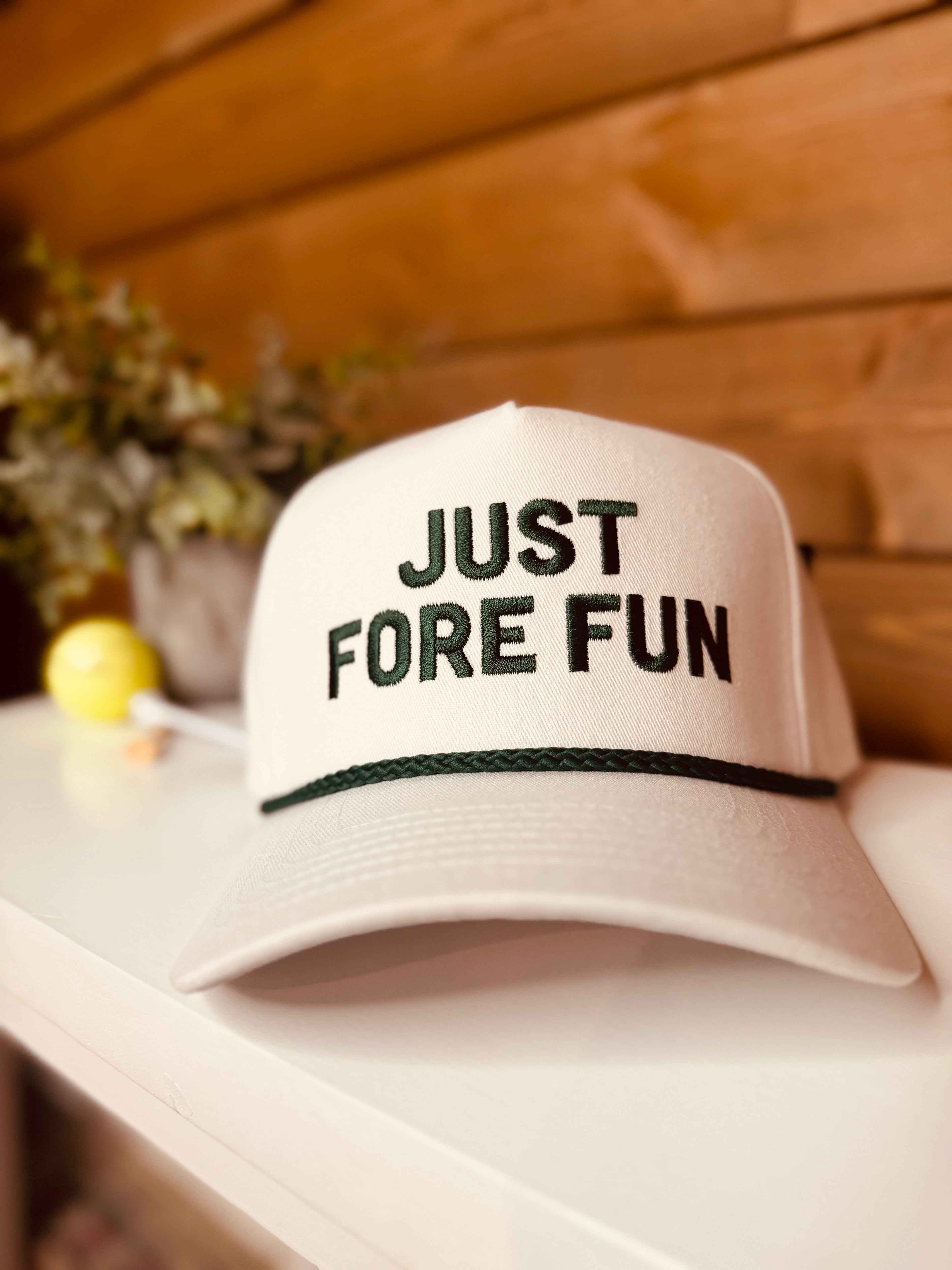 Just Fore Fun Trucker Hat