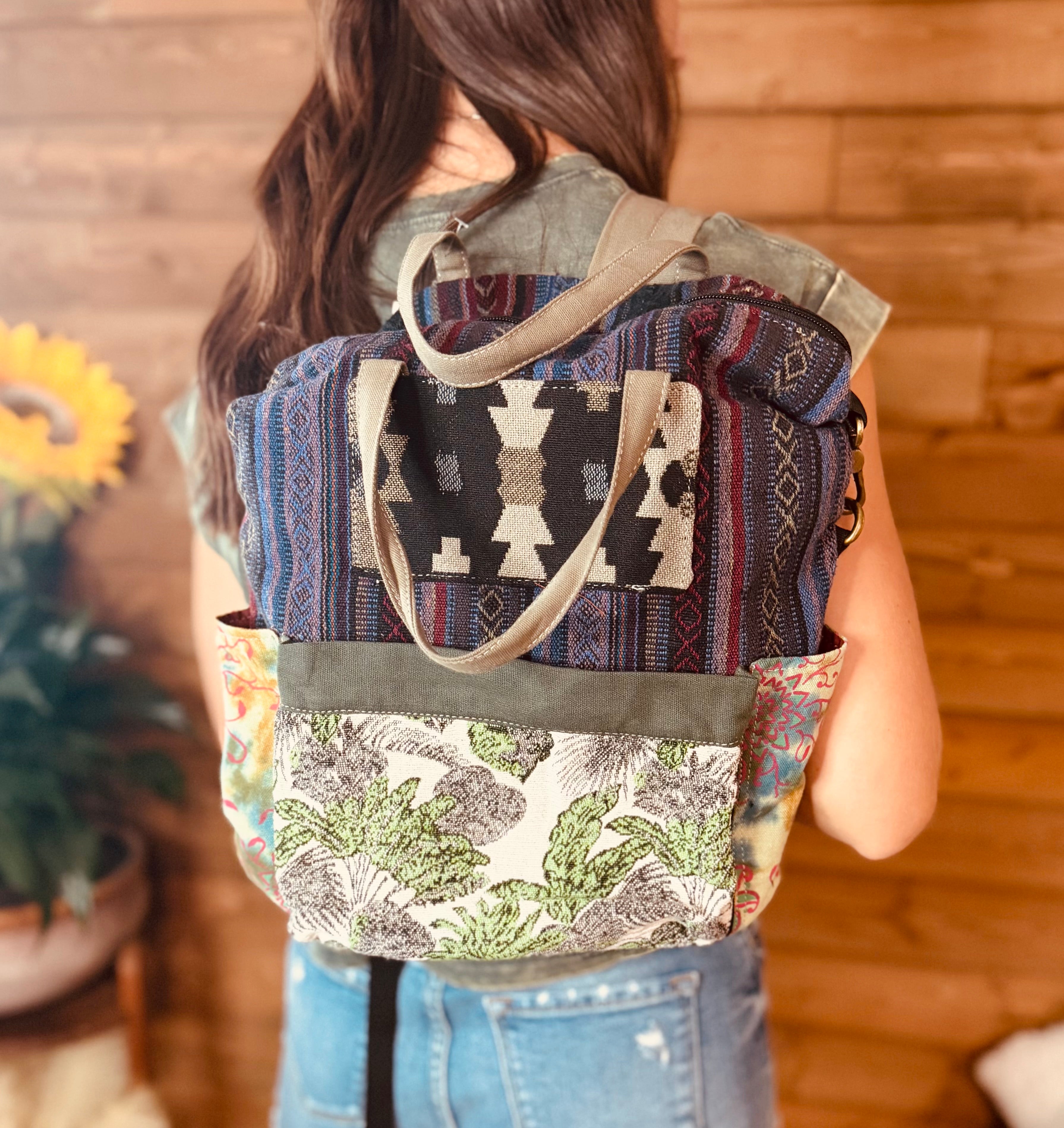 Wander Free Patchwork Backpack