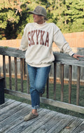 SKYKA Varsity Mock Neck Sweatshirt