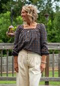 Wild & Free Plaid Blouse