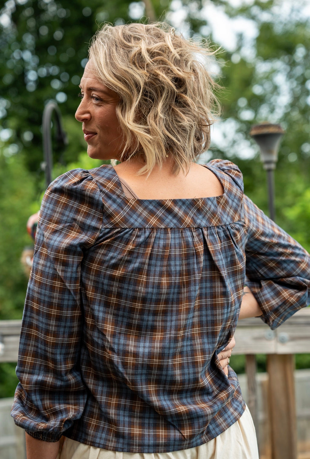 Wild & Free Plaid Blouse