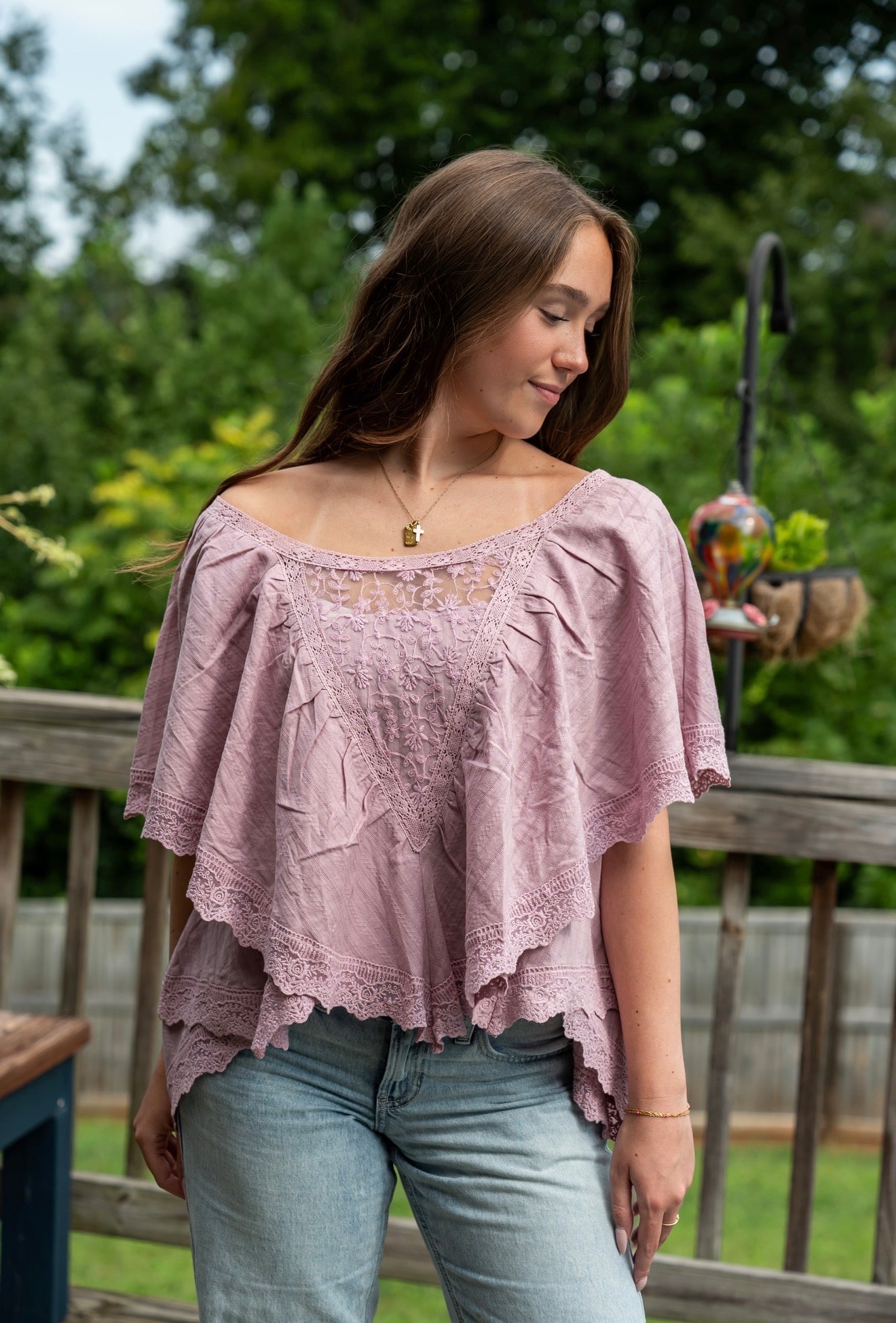 The Lavender Fields Lace Top