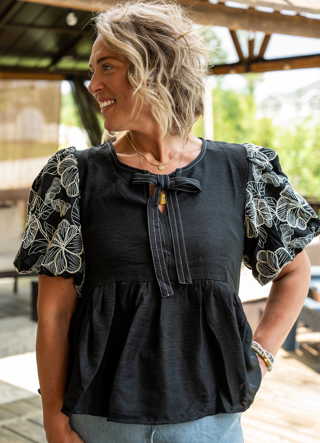 The Magnolia Embroidered Blouse