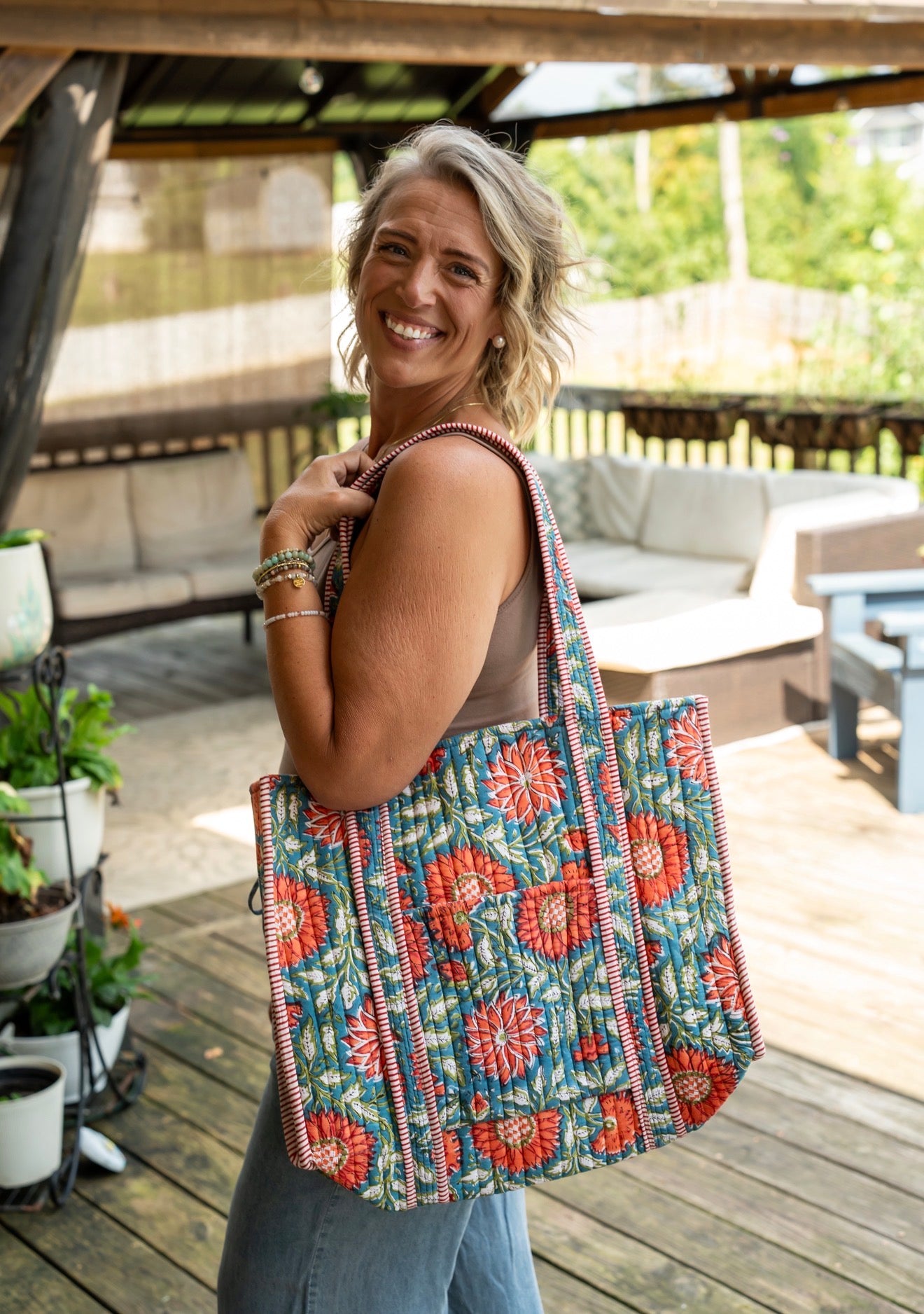 The Poppy Quilted Carryall