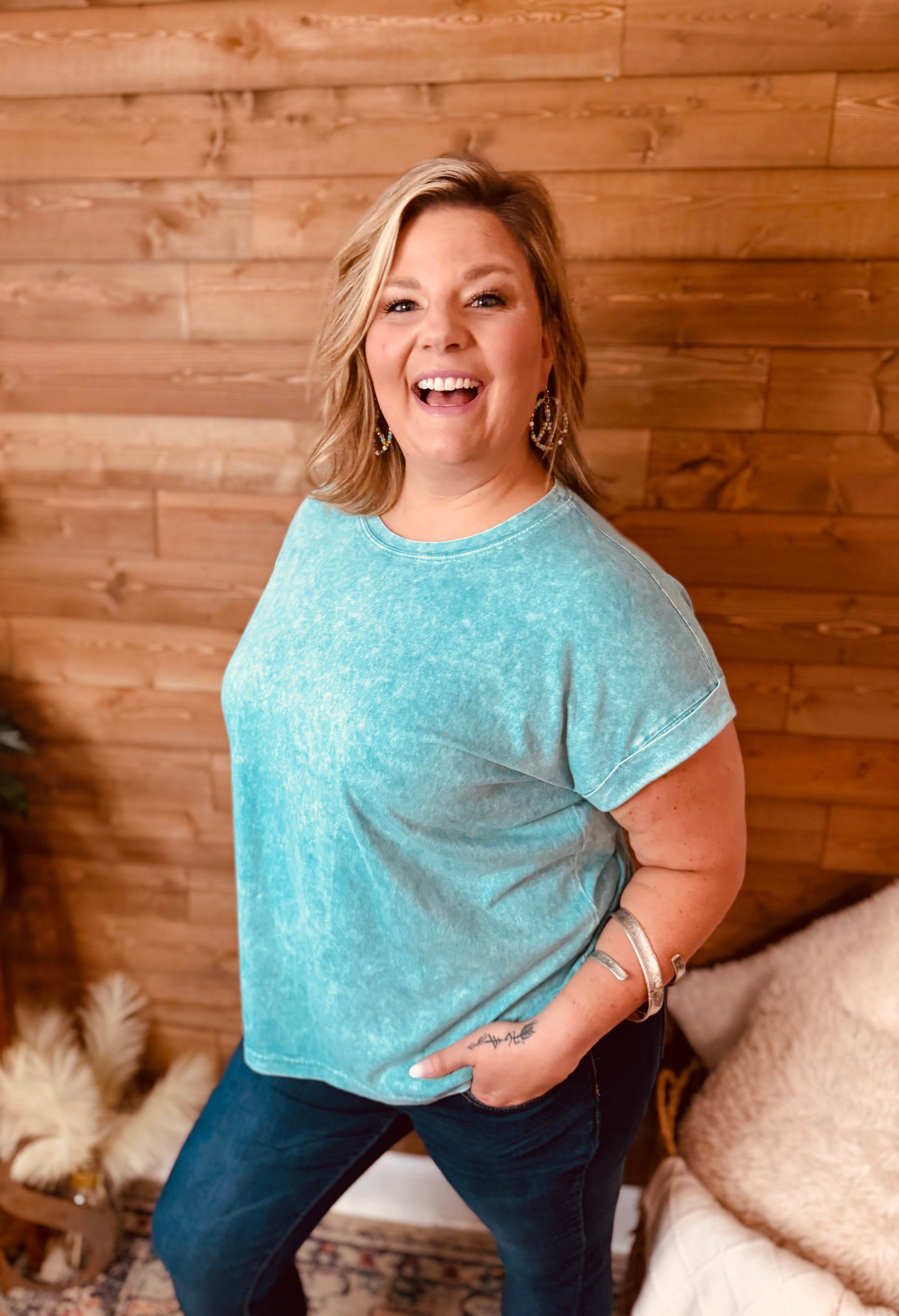 Mineral Wash Everyday Tee Curvy